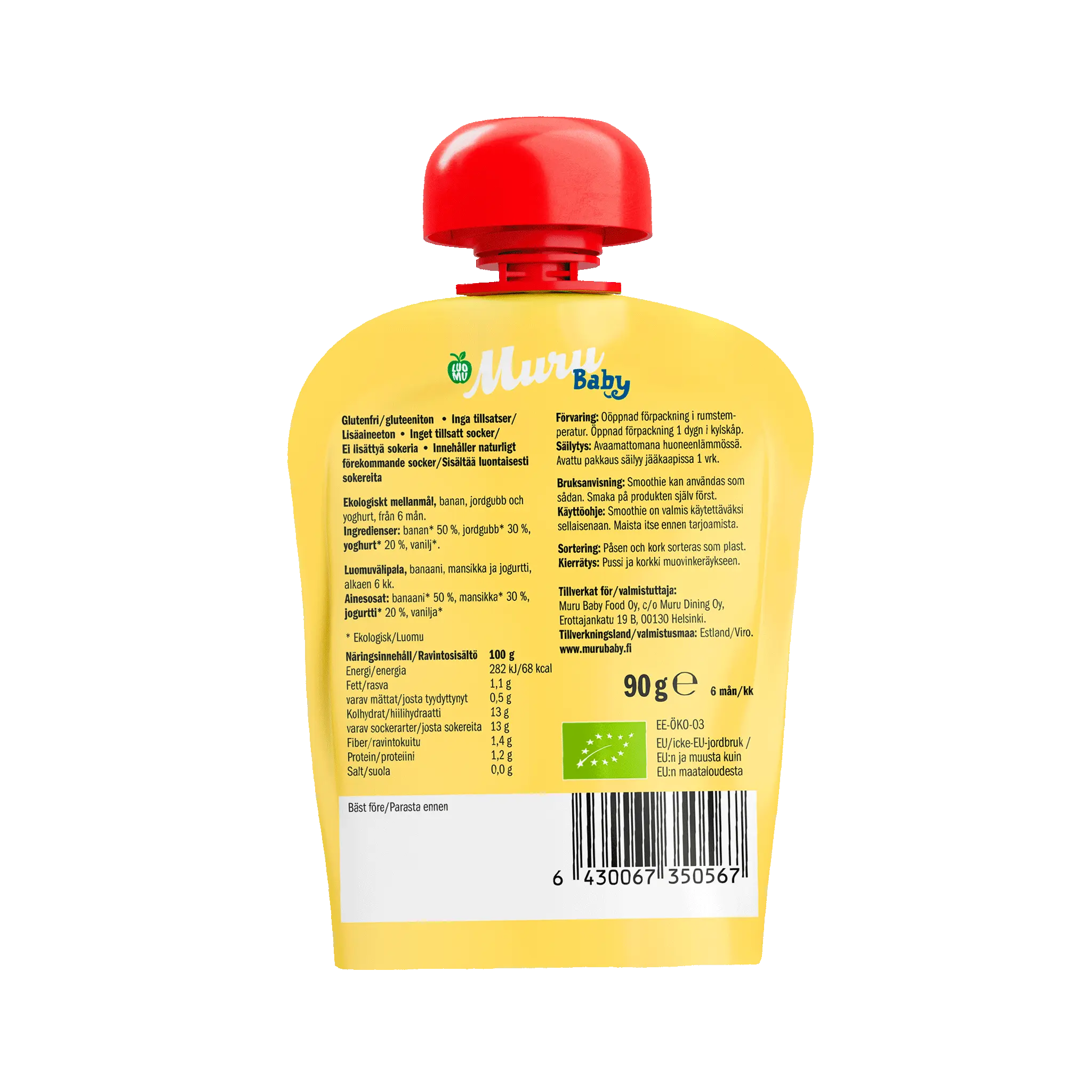 Banana split | (12 x 90g) - Muru Baby Verkkokauppa