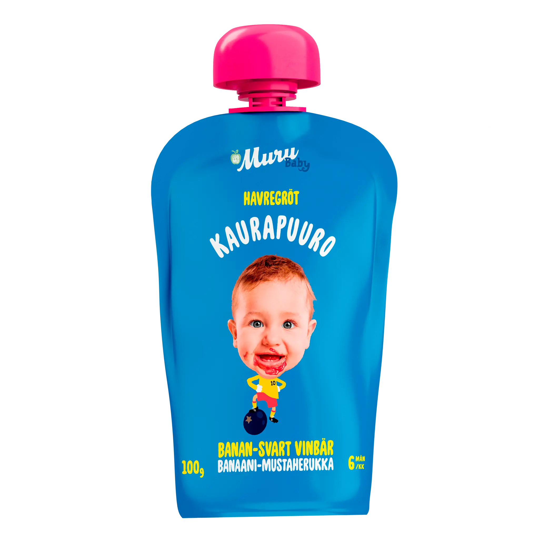 Banaani-mustaherukka kaurapuuro | (6 x 100g) - Muru Baby Verkkokauppa