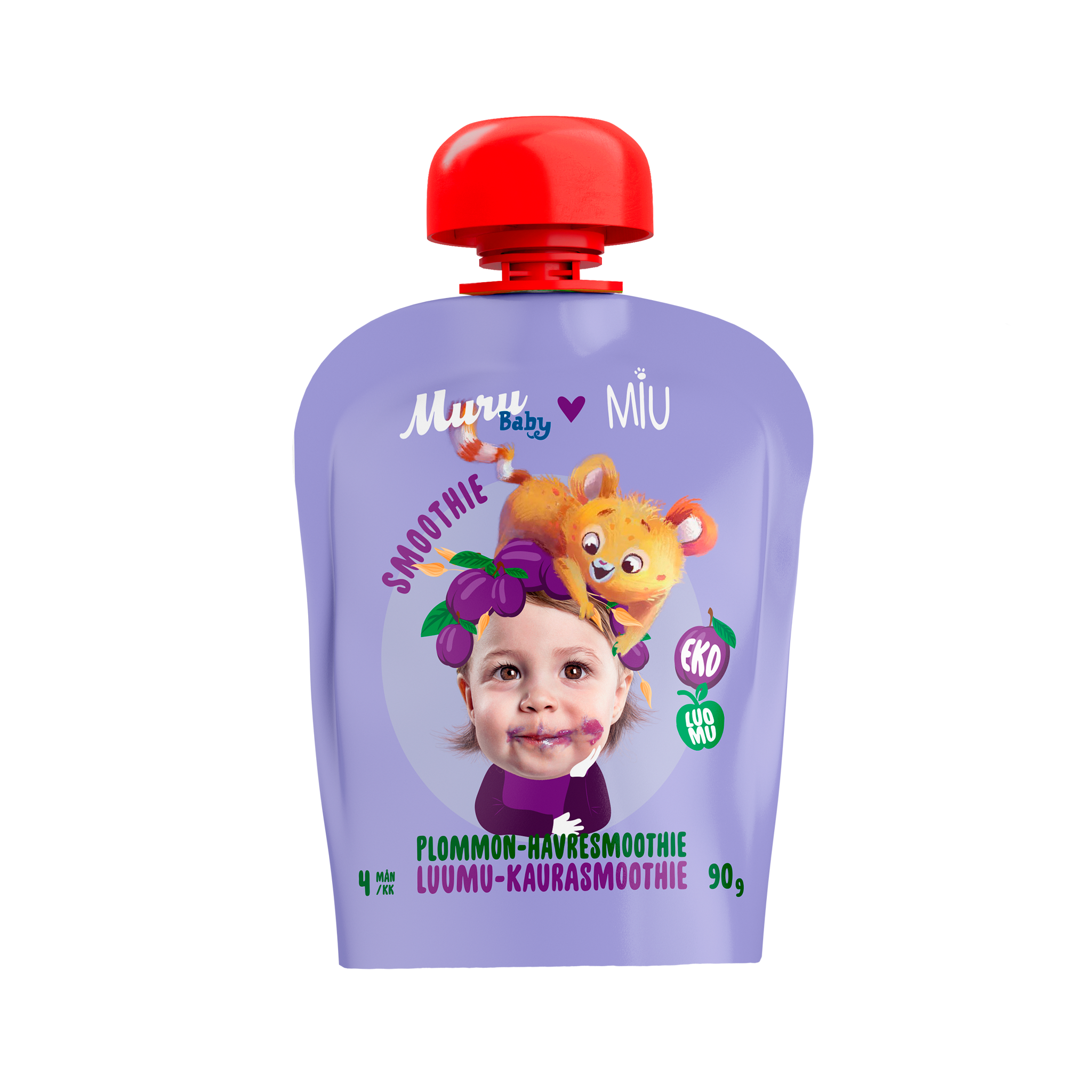 Miu luumu-kaurasmoothie | (14 x 90g)