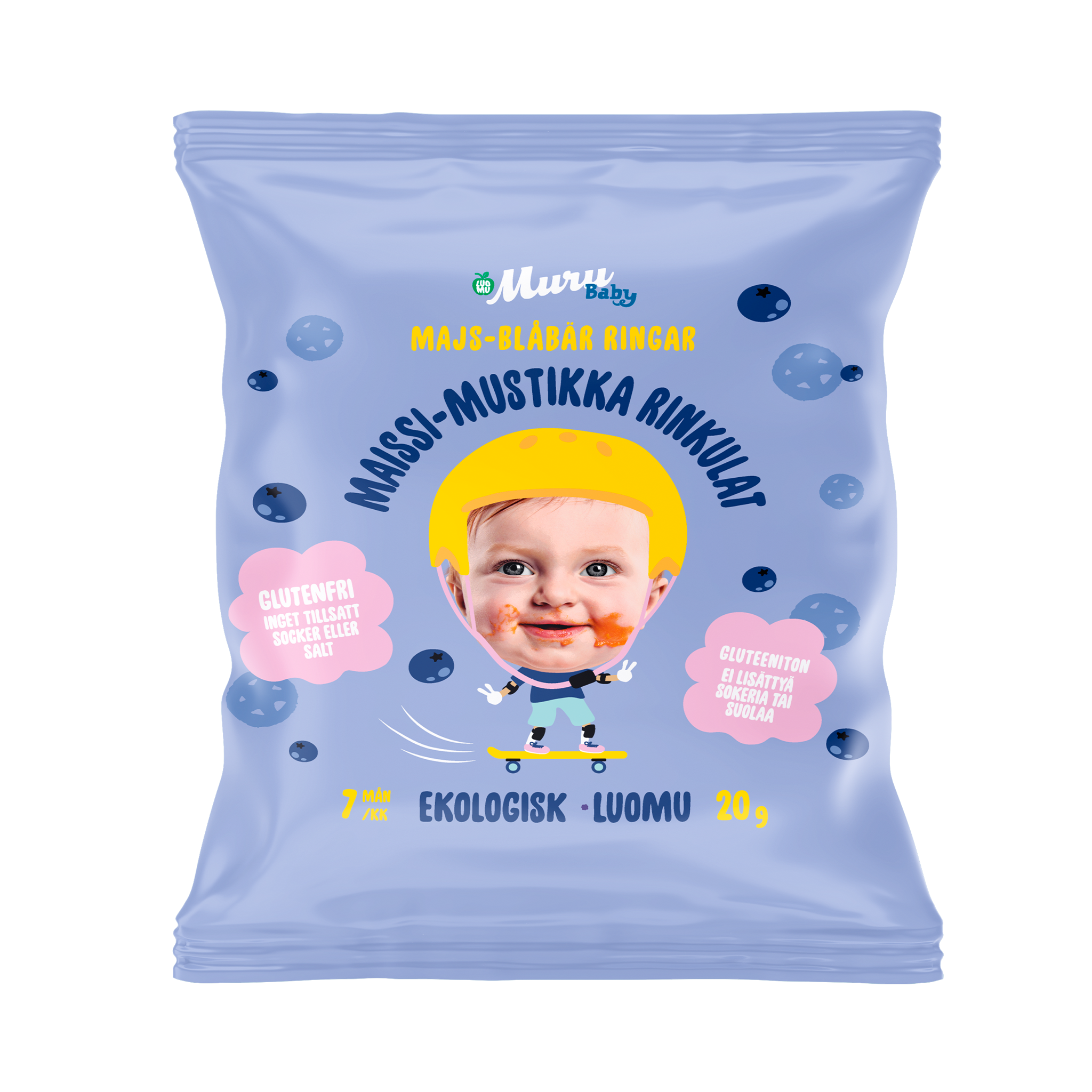 Maissi-mustikka rinkulat | 8-pakkaus