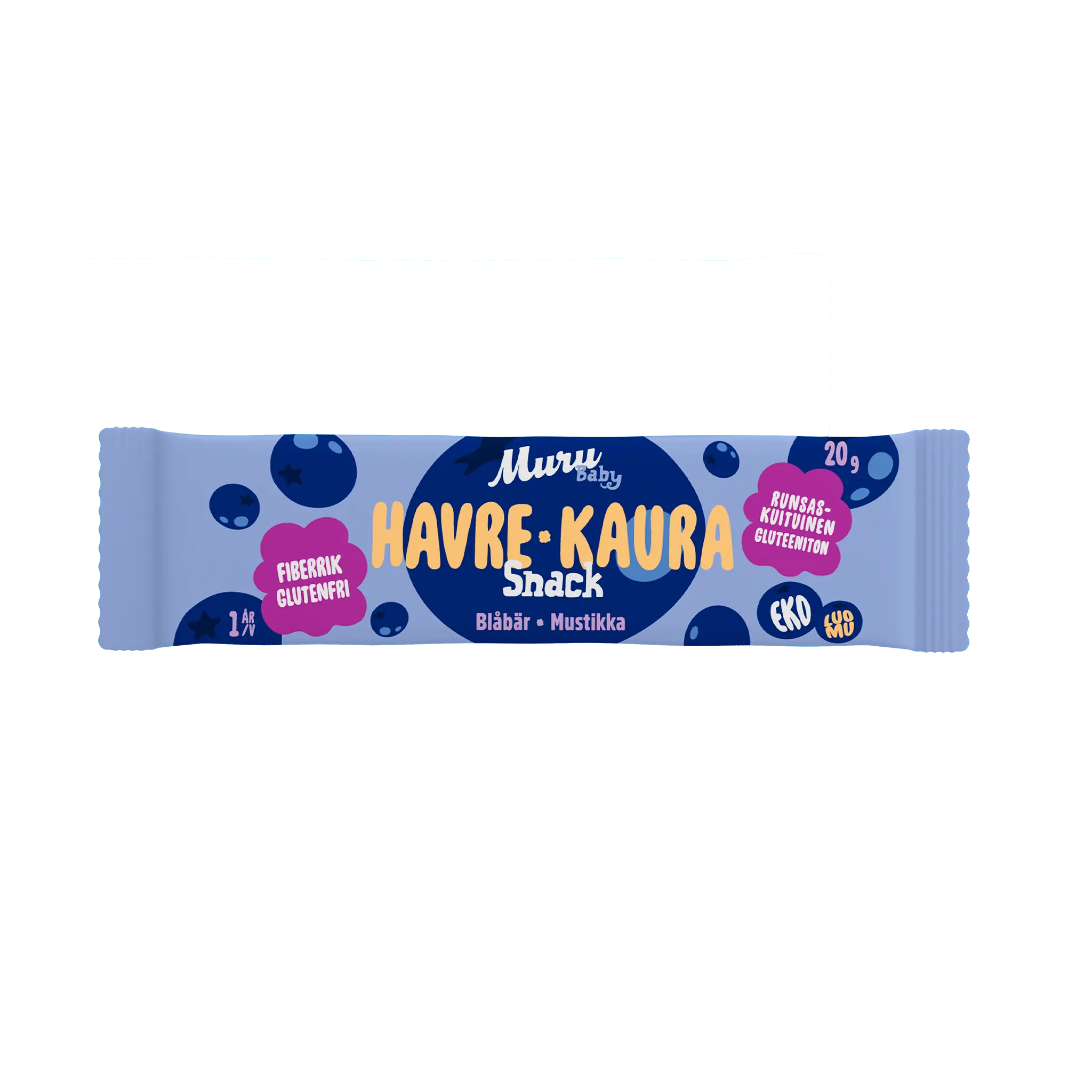 Kaurapatukka mustikka | 16-pakkaus - Muru Baby Verkkokauppa