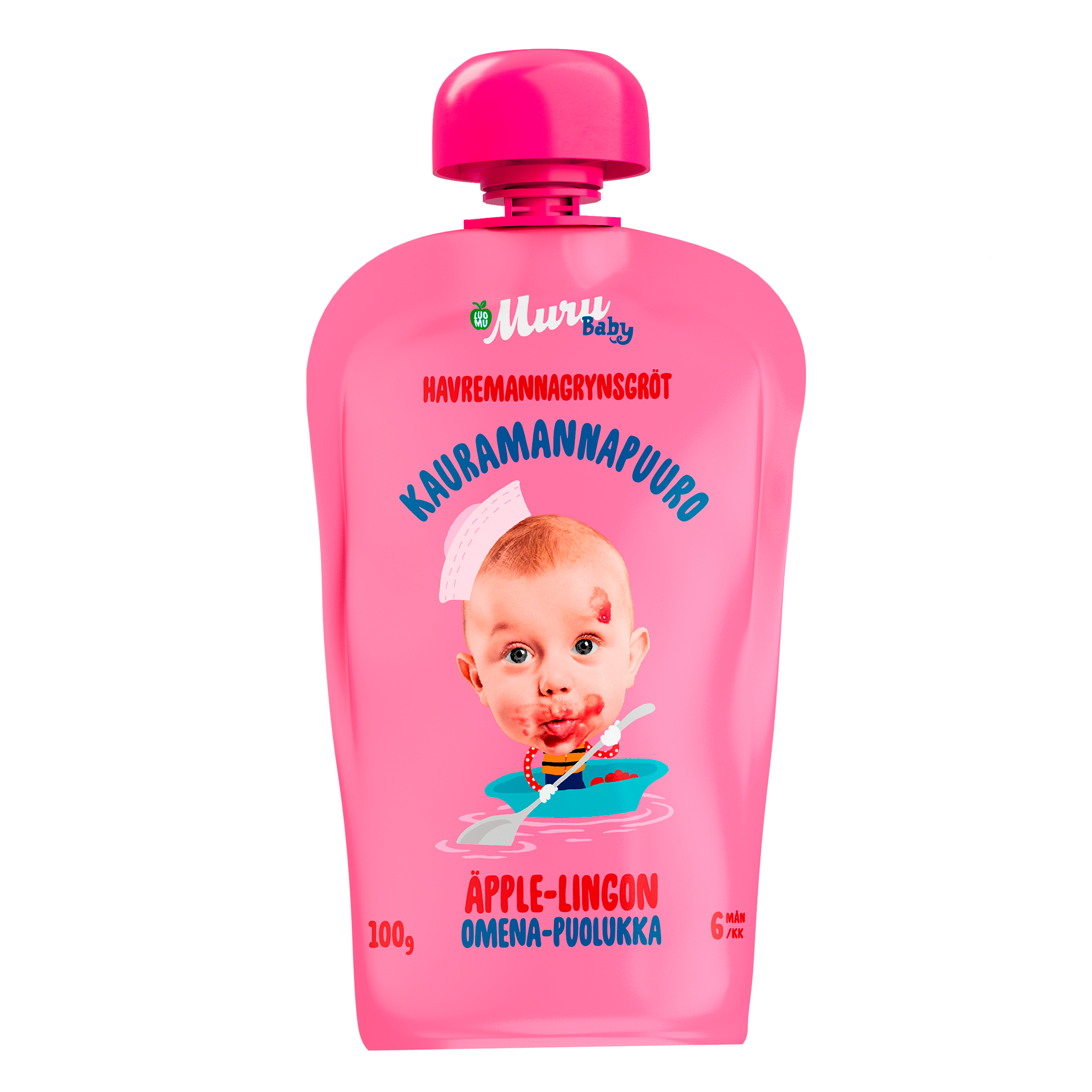 Omena-puolukka kauramannapuuro | (6 x 100g)