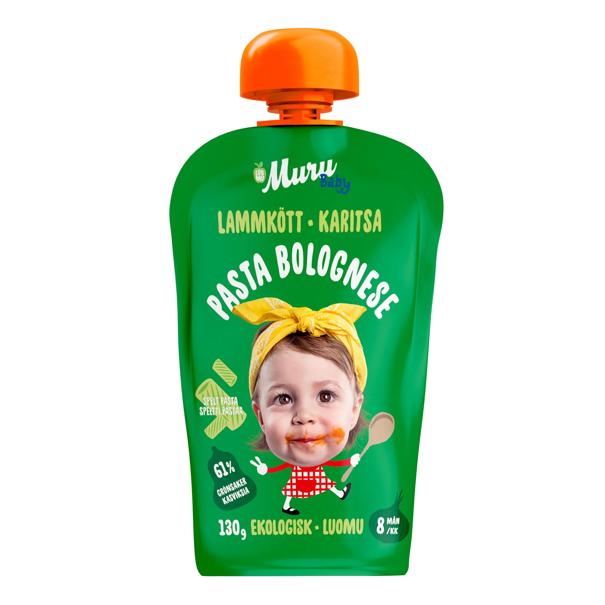 Pasta bolognese alk. 8kk | (6 x 130g) - Muru Baby Verkkokauppa