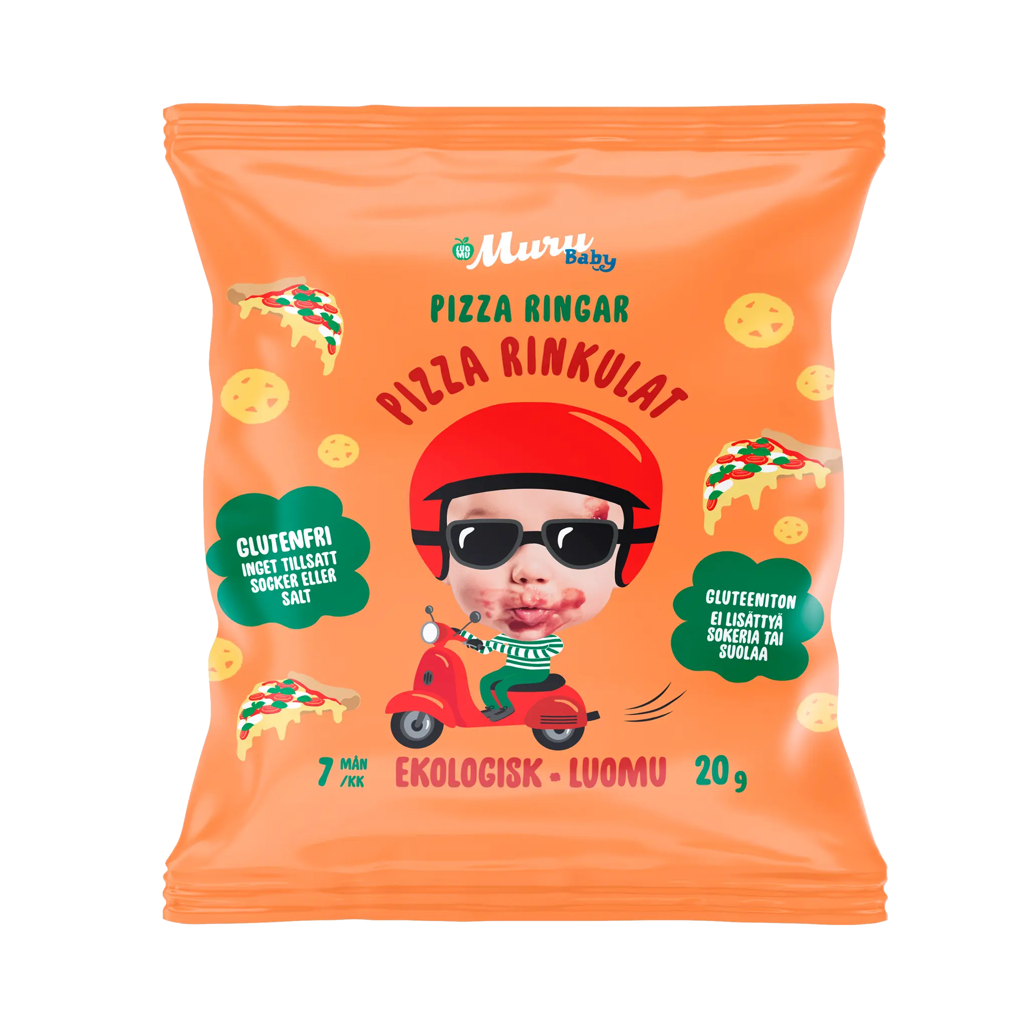 Pizza rinkulat | 8-pakkaus - Muru Baby Verkkokauppa