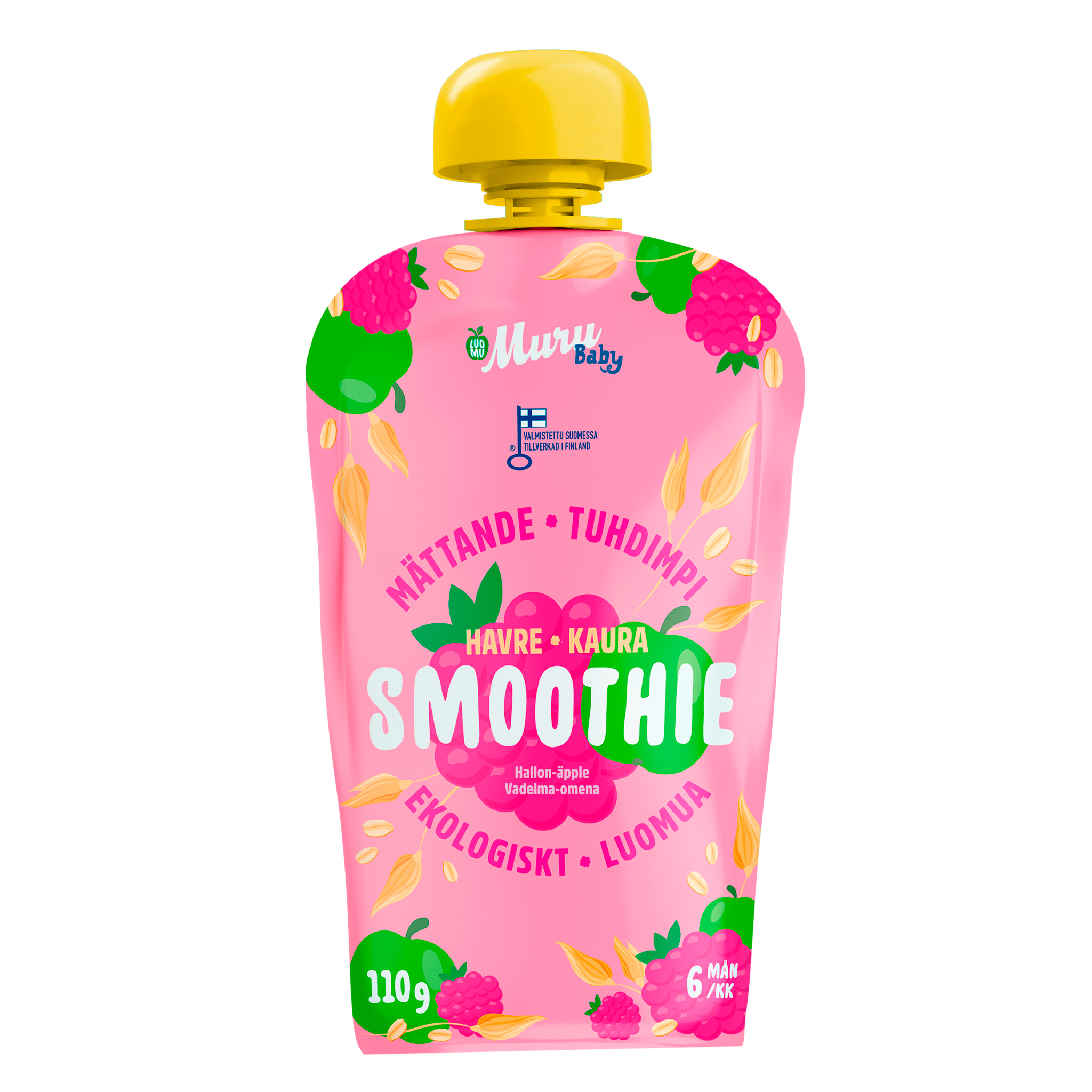 Vadelma-omena kaurasmoothie | (16 x 110g)