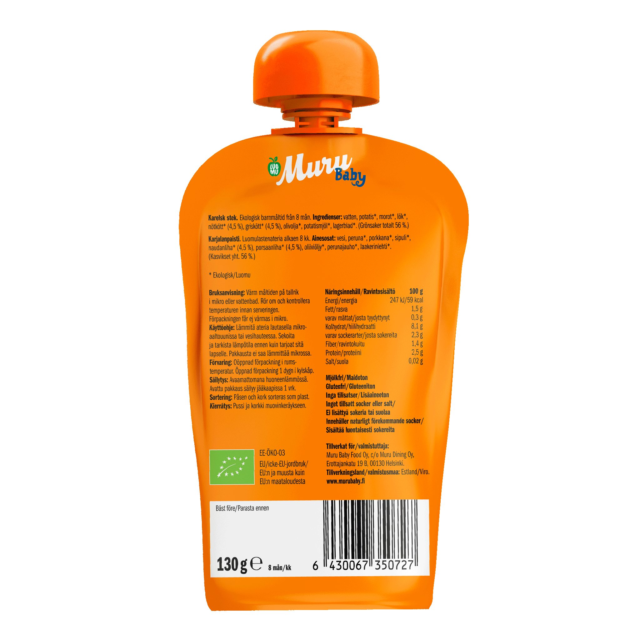 Karjalanpaisti alk. 8kk| (6 x 130g)