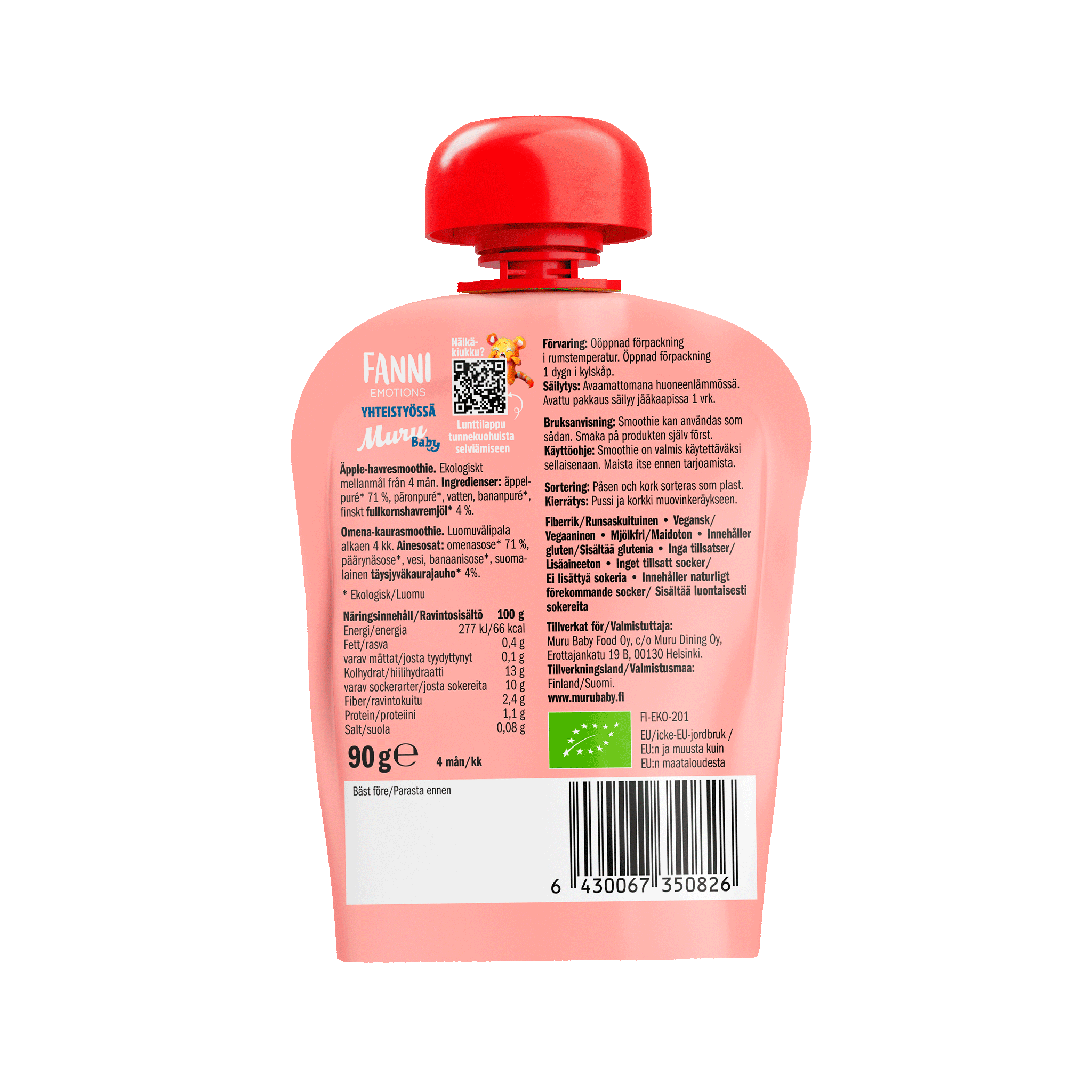 Miu omena-kaurasmoothie | (14 x 90g)