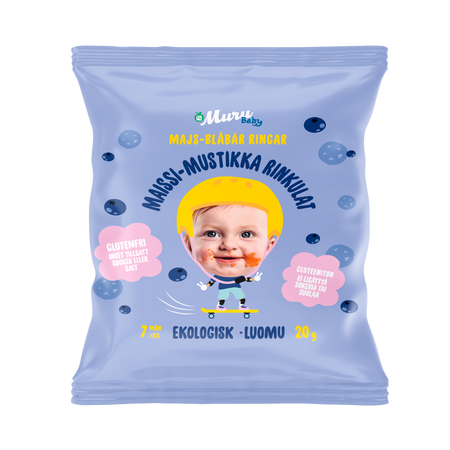 Maissi-mustikka rinkulat | 8-pakkaus