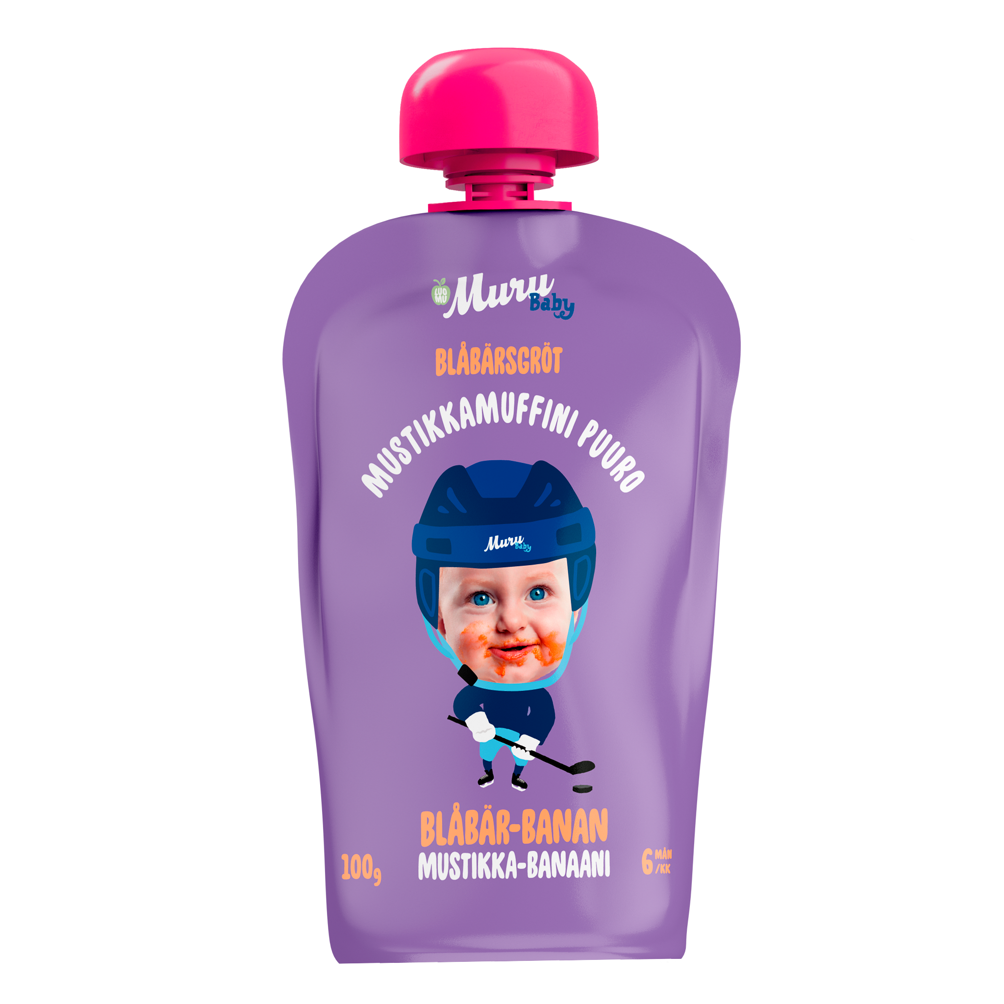 Mustikkamuffini puuro | (6 x 100g)