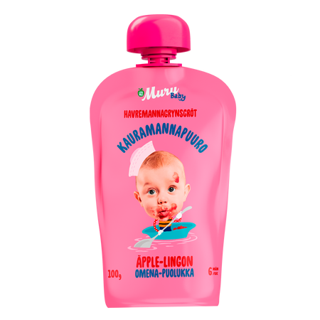 Omena-puolukka kauramannapuuro | (6 x 100g)